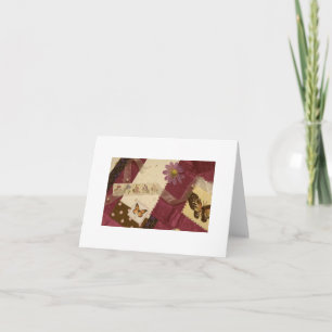 Tomma Notecard - fjärilsCollage Kort