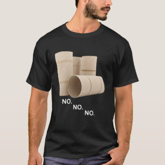 Tomma Pappra rullar för toalettstolar - brist på i T Shirt