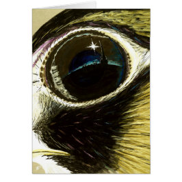 Tomma peregrines öga hälsningskort