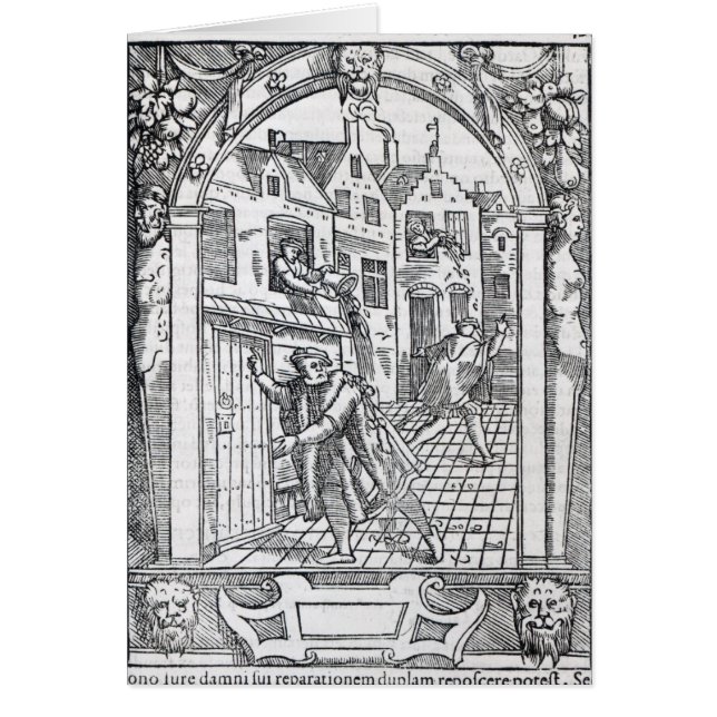 Tömma pottorna hälsningskort (Framsidan)