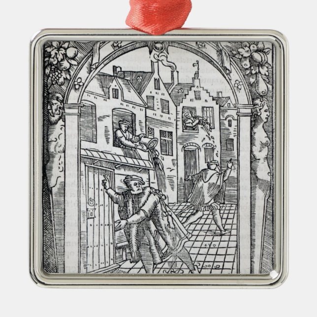 Tömma pottorna julgransprydnad metall (Framsidan)