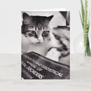 Tomma Psycholocat noterar kortet Kort