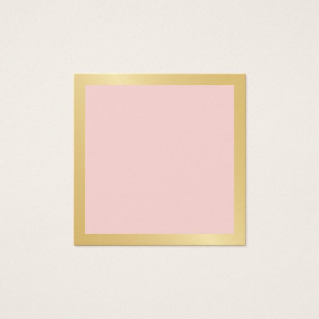 Tomma rodna rosor med Fauxguld omkullkastar Fyrkantigt Visitkort (Framsida)