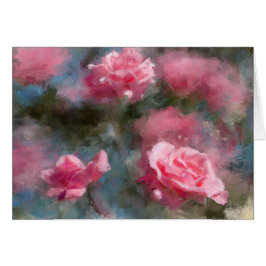 Tomma Rosa ros-kort Hälsningskort