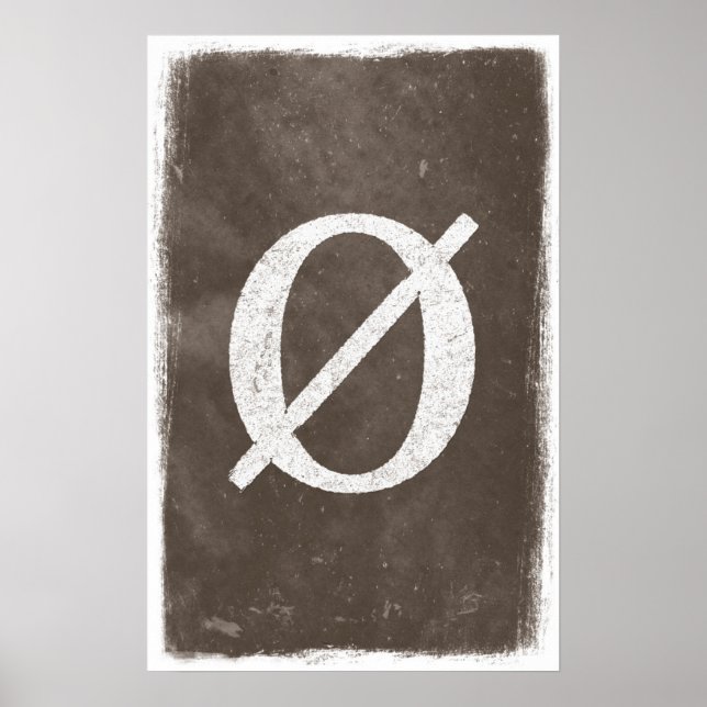 Tomma set Art - Matematik Poster (Framsidan)