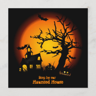 Tomma spökade husHalloween inbjudningar