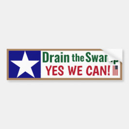 Tömma träsket, ja, vi kan! bildekal