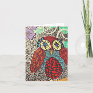 tomma ugglanotecards kort