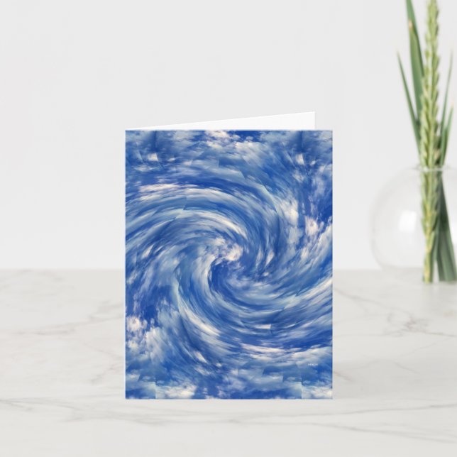 Tömmande moln.... kort (Framsida)