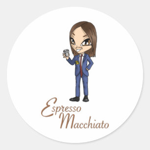 Tommy Cash Espresso Macchiato Eurovision 2025 Esto Runt Klistermärke