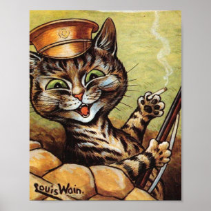 Tommy Catkins Louis Wain Poster