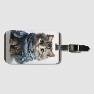 Tommy, fluffiest Tabby katt Bagagebricka