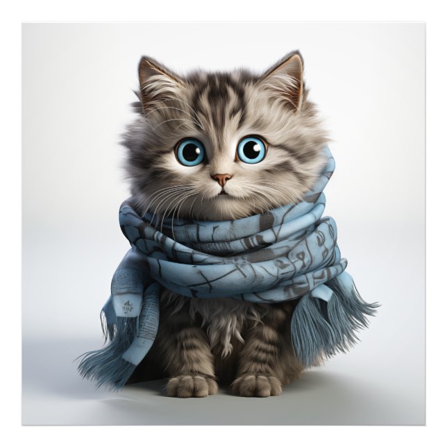 Tommy, fluffiest Tabby katt Fototryck (Framsidan)