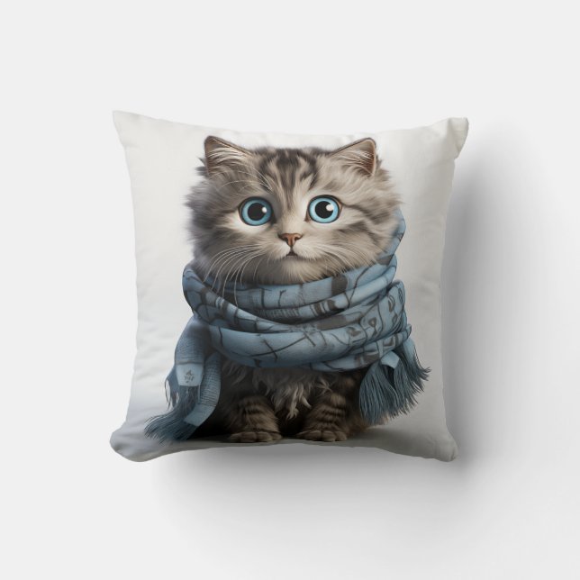 Tommy, fluffiest Tabby katt Kudde (Framsida)