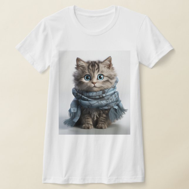 Tommy, fluffiest Tabby katt T Shirt (Laydown)