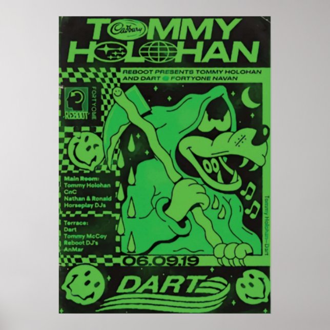 Tommy Holohan Rave Poster (Framsidan)