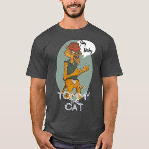 Tommy katten rolig pojke t shirt