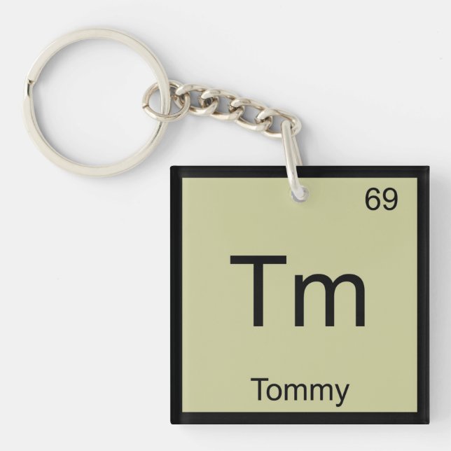 Tommy Namn Kemiskt Element Periodiska Systemet (Framsidan)