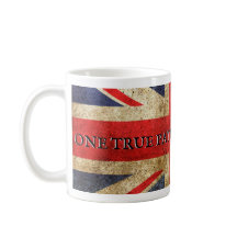 Tommy Robinson - One True Patriot (med flagga) Mug