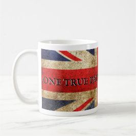 Tommy Robinson - One True Patriot (med flagga) Mug Kaffemugg