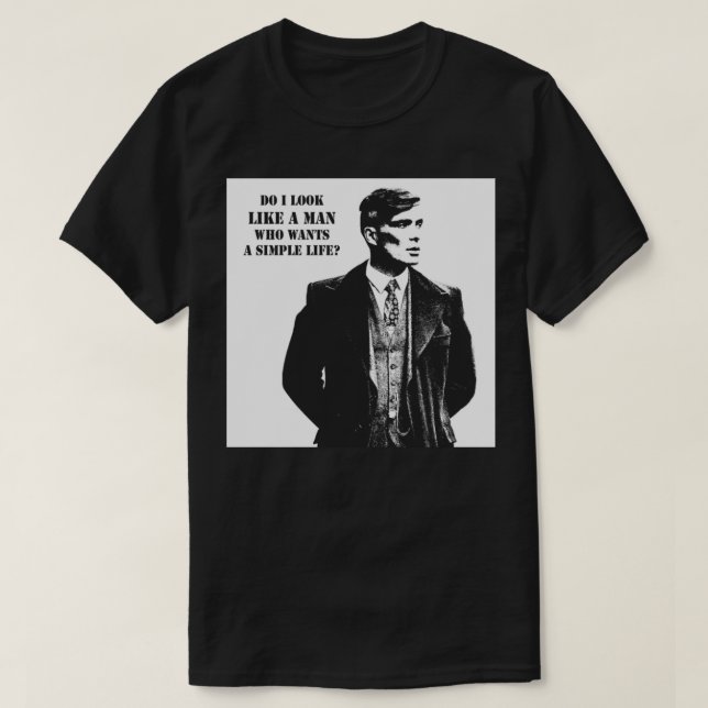 Tommy Shelby Kanvastryck T Shirt (Design framsida)