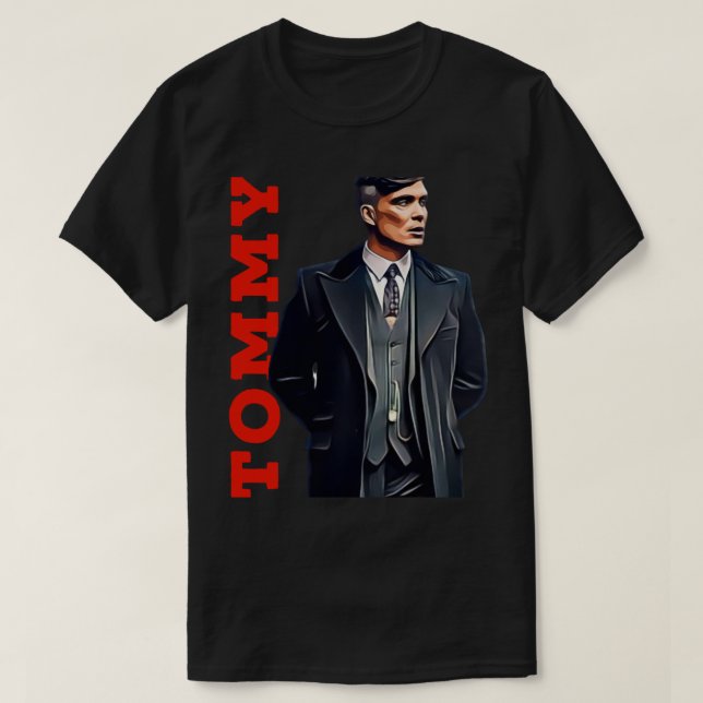 Tommy Shelby, Peaky Bli (1) T Shirt (Design framsida)