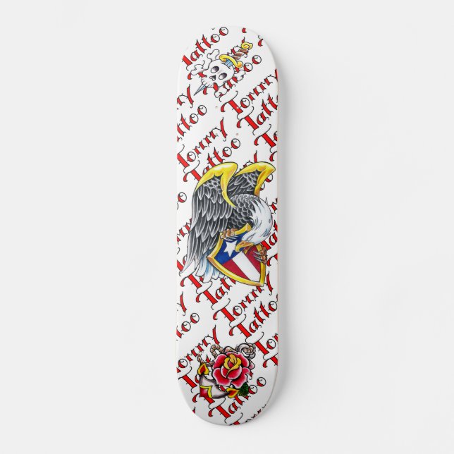 Tommy Tattoo Flash Skateboard (Framsida)