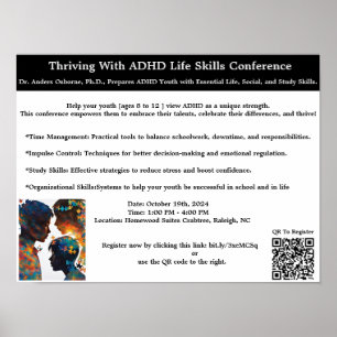 Tömning med ADHD-konferens i okt.nc. Poster