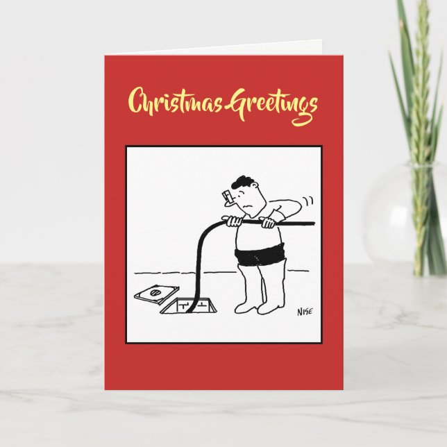 Tömningar Städning julkort Helgkort (Framsida)