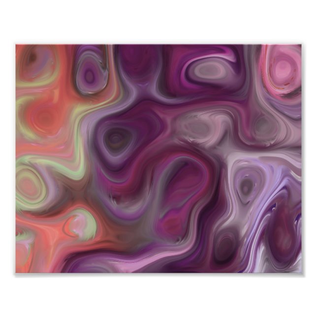 Tömningen, lila fototryck (Framsidan)