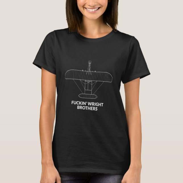 Tömningsplan för flygplansflygets flygplansskrov t shirt (Framsida)