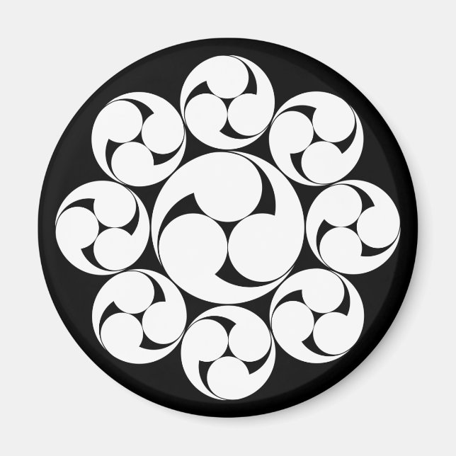 Tomoe (utan hål) magnet (Framsidan)