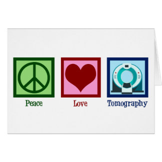 Tomograf Peace Kärlek Tomography Card Hälsningskort