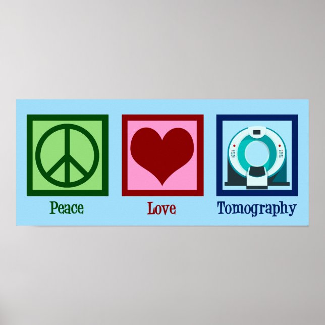 Tomograf Peace Kärlek Tomography Poster (Framsidan)