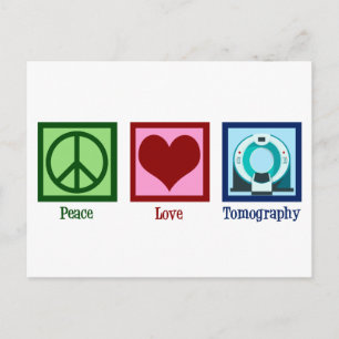 Tomograf Peace Kärlek Tomography Vykort