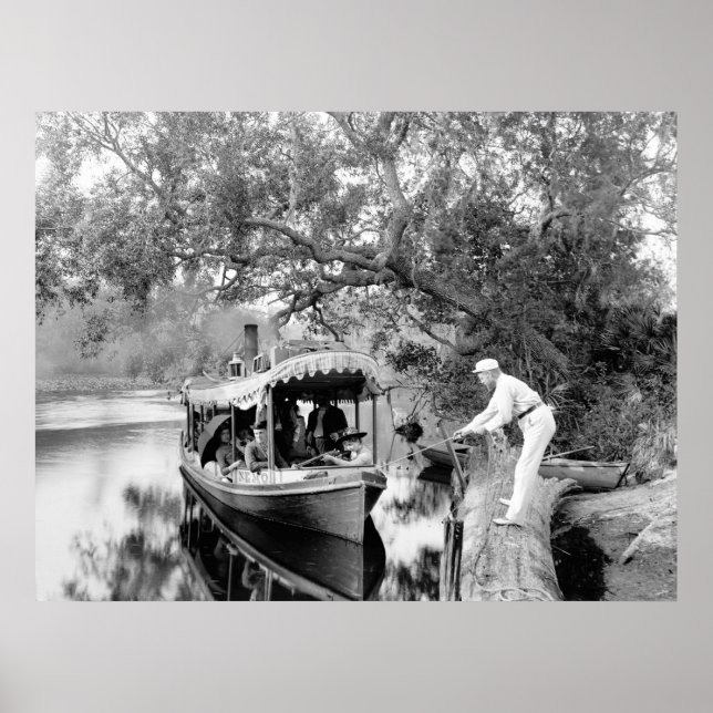 Tomoka River, Florida, 1880 Poster (Framsidan)