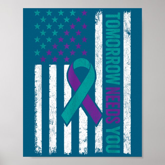 Tomorrow Needs You Suicide Prevention Awareness Me Poster (Framsidan)