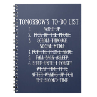 Tomorrow's To-Do List Anteckningsbok
