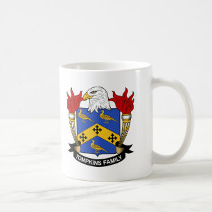 Tompkins familjvapensköld kaffemugg