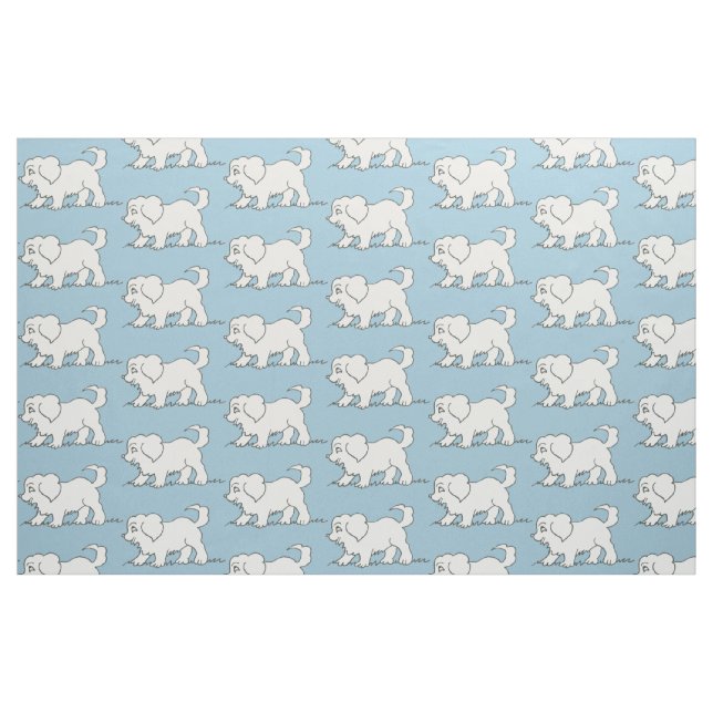 Tom's Puppy Fabric Tyg (Fat Quarter)