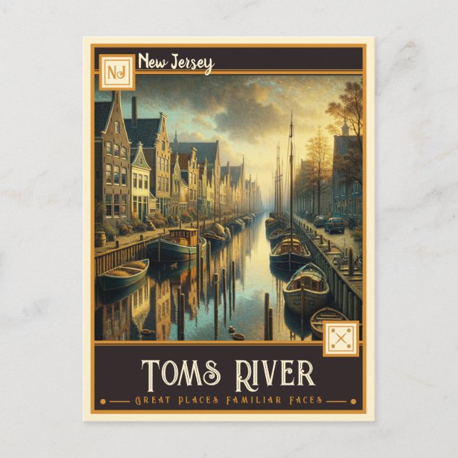 Toms River, New Jersey | Vintage Vykort (Framsida)