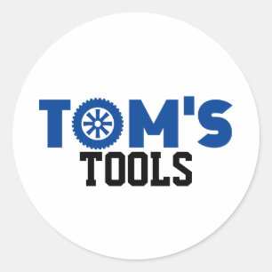 Toms Verktyg Runt Klistermärke