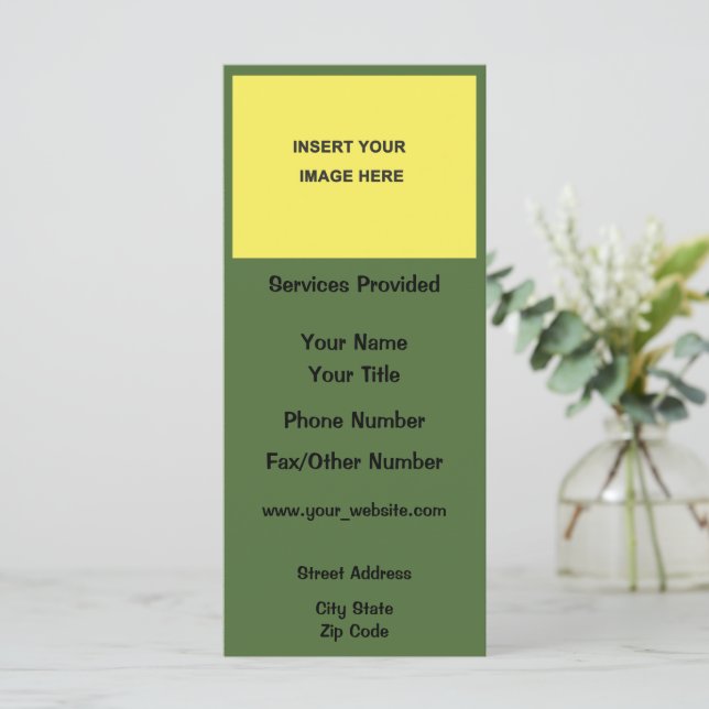 Tomt Affärskort (Stående Fram)