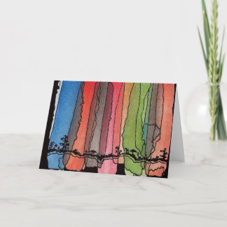 Tomt afrikakonstverkkort kort