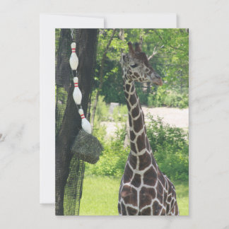 Tomt anteckningskort - Anpassade - Giraffe