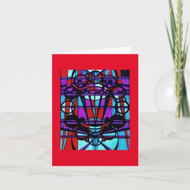 Tomt anteckningskort (Art Deco/Steampunk) (Framsida)