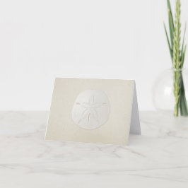 Tomt anteckningskort för elegant Sand Dollar