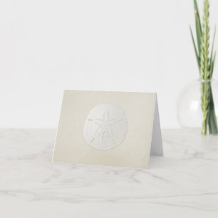 Tomt anteckningskort för elegant Sand Dollar