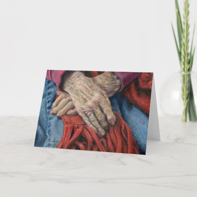 Tomt anteckningskort för Händer av tid (Framsida)