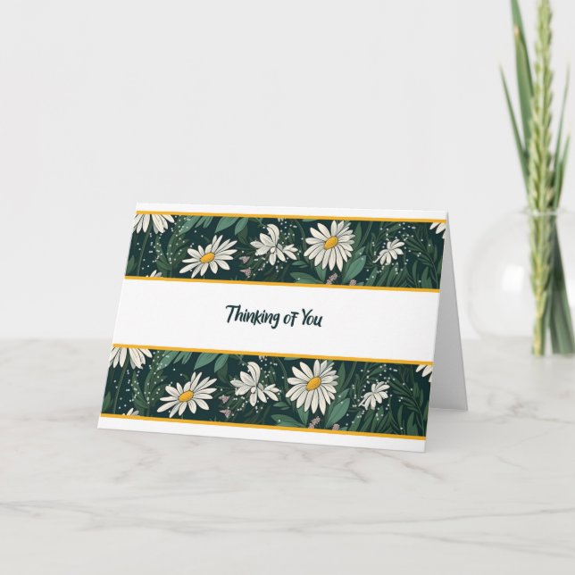 Tomt anteckningskort med Daisy (Framsida)